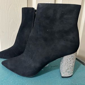 Betsy Johnson rhinestone booties